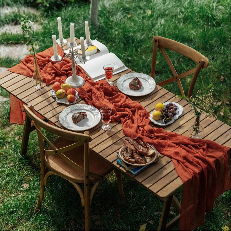 Hellgrüne Gaze Hochzeit Tisch läufer, leichte und elegante Bauernhaus Dekor, perfekt für Geburtstags feier Home Küche Dekoration