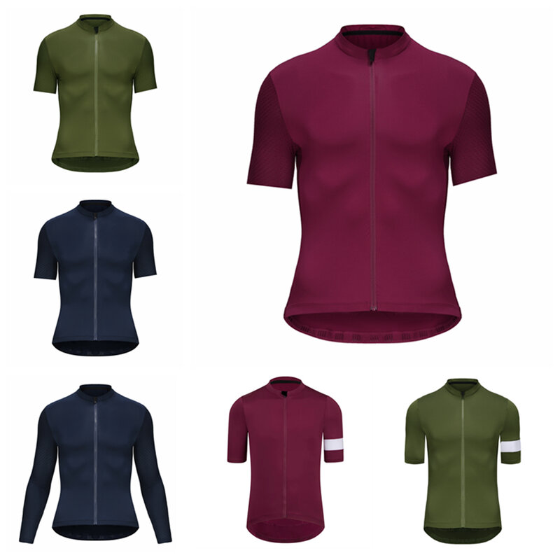 Rsantce-Camiseta de ciclismo para hombre, ropa de secado rápido para bicicleta de montaña, uniforme de manga corta, 2024