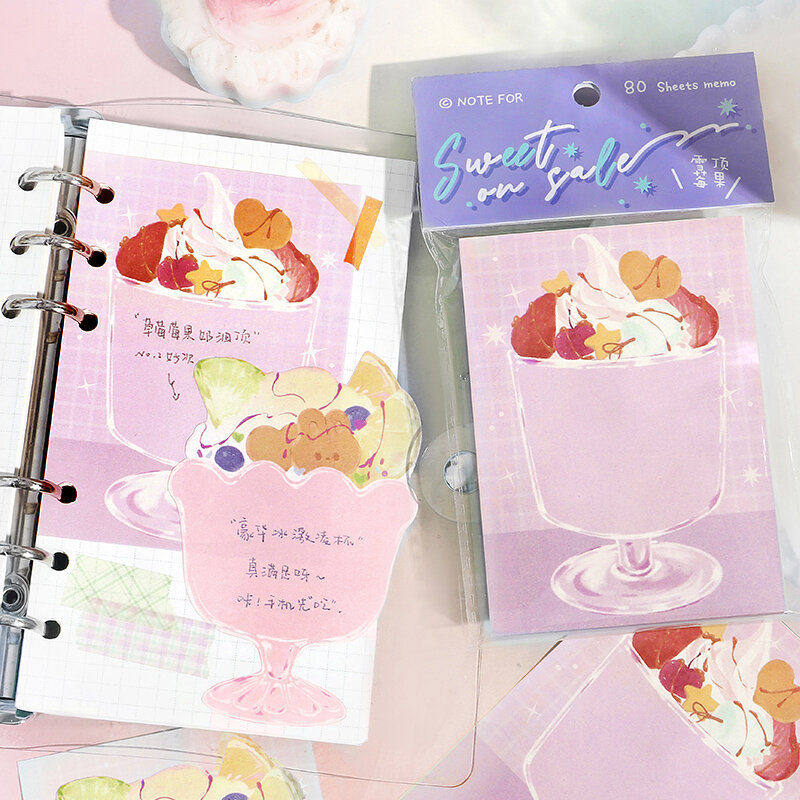4packs/LOT Selling sweetness series retro paper message paper memo pad