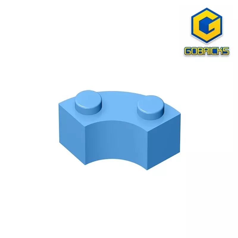 GDS-799 Bakstenen Ronde Corner2x2macaroni Met Stud Inkeping En Versterkte Onderkant Compatibel Met Lego 85080 3063diy