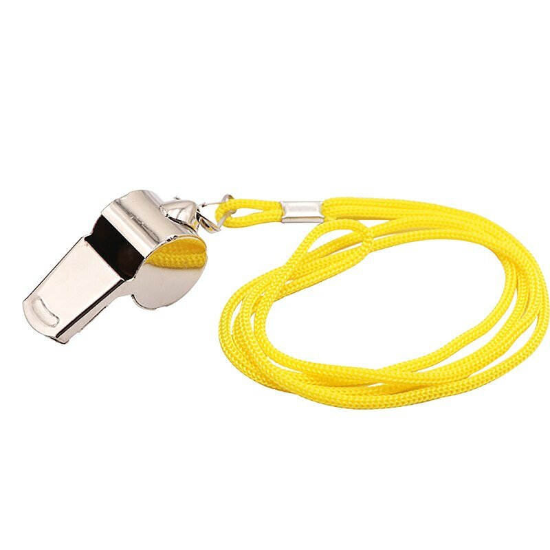 1Pc Stainless steel Whistle Referee Sport Rugby Whistles Soccer Basketball Party Training School Cheerleading Tools