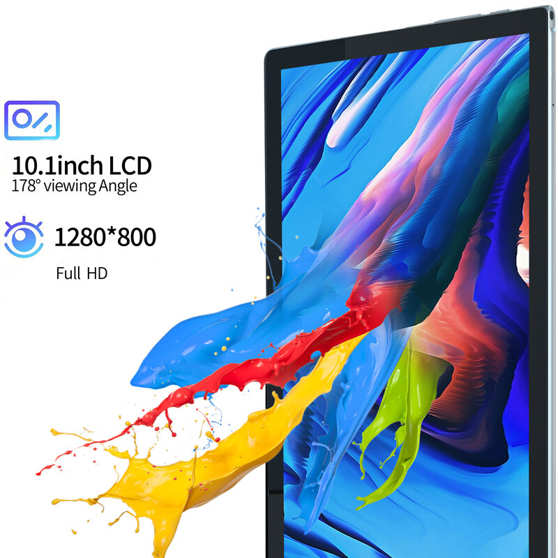 Bdf g10 mtk tablet 10.1 "1280x800 ips android 11 6gb ram 128gb rom 4g lte 6000mah 18w pd schnell laden gps