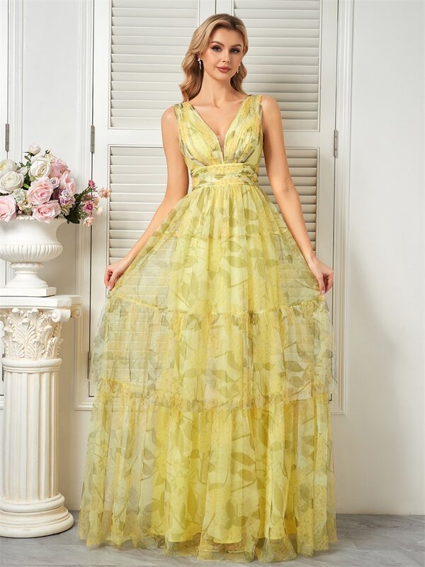 Роскошное вечернее платье XUIBOL для подружки невесты, Длинное Элегантное женское шифоновое пикантное платье с открытой спиной для выпускного вечера, коктейльное платье 2024
