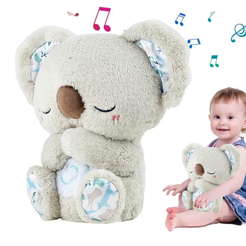 Koala apaisant réglable en peluche pour garçon et fille, jouet musical pour dormir au coucher, beurre de koala apaisant