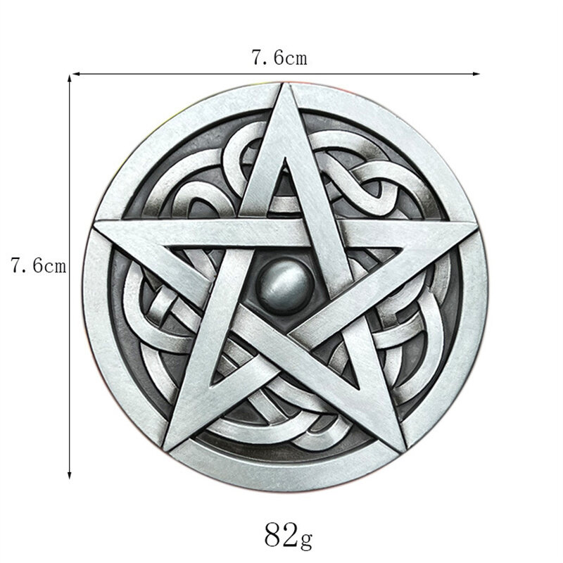 Celtic knot five-pointed star belt buckle
