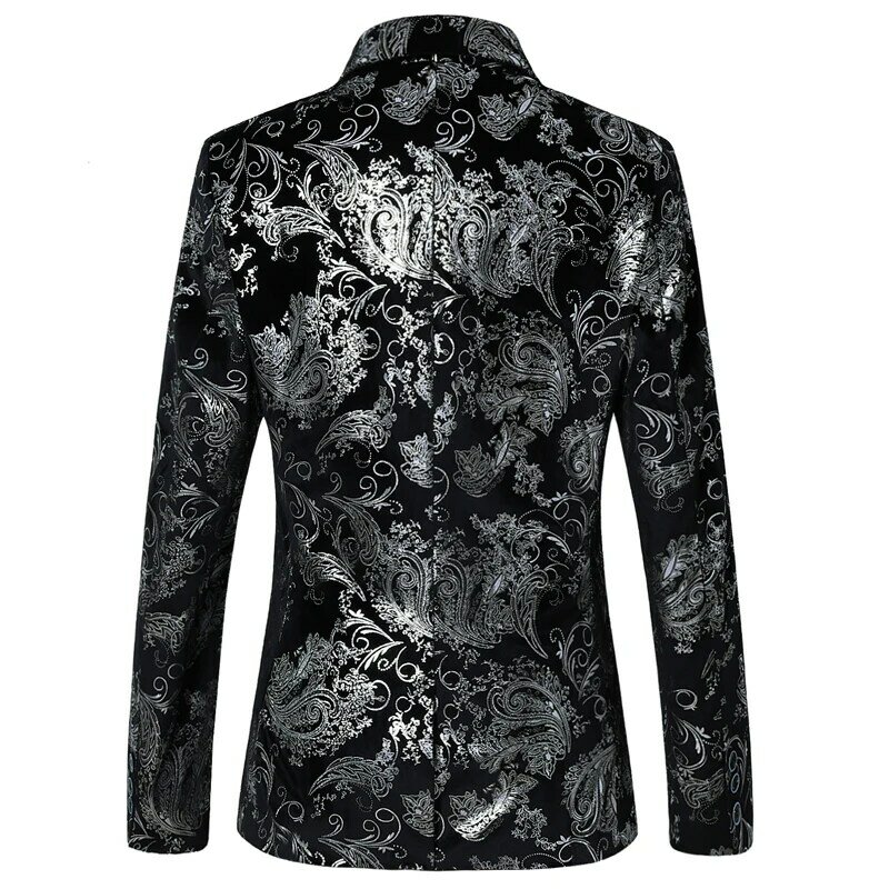 2024 Fashion New men's Casual Boutique Business Bronzing Design abito da sera vestito/maschio Slim Fit blazer giacca cappotto