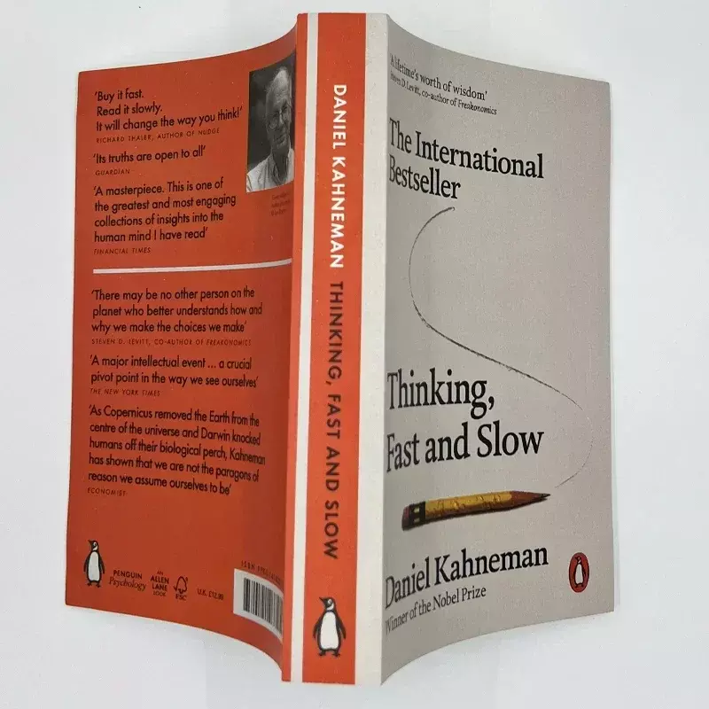 Daniel Kahneman 사고 영어 책, 빠르고 느린 읽기, 성인 A 평생, 지혜의 가치