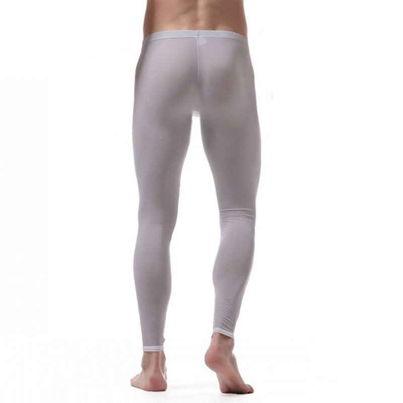 Pantalones para mejorar tu armario, pantalones de Casa de seda de hielo sin costuras para hombre, diseño de cintura de elevación de cadera para mayor comodidad
