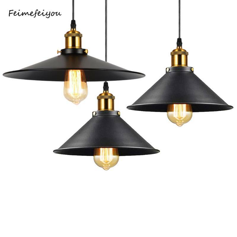 Lampe Suspendue Vintage en Fer Edison, Luminaire Décoratif d'Nik, Style Loft, Industriel, Rétro, Support E27, pour Restaurant