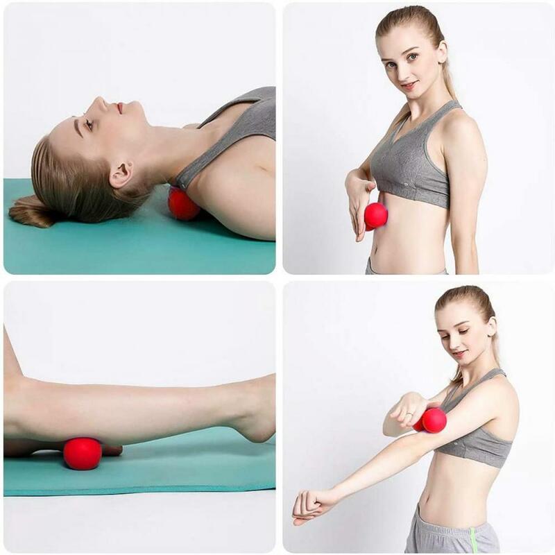 Bola de agarre de silicona para terapia de masaje, ejercitador de mano para dedo, pinza de recuperación muscular, Bola de Fascia para alivio del dolor, 53mm, 58mm