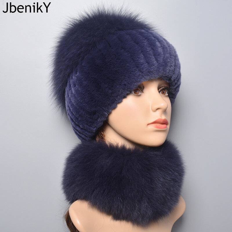 Лидер продаж, зимний женский уличный брендовый фонарик, шапка, теплый настоящий шапка из ха, Месы, шаль с кольцом, шарфы из натурального Лисьего меха, шапки