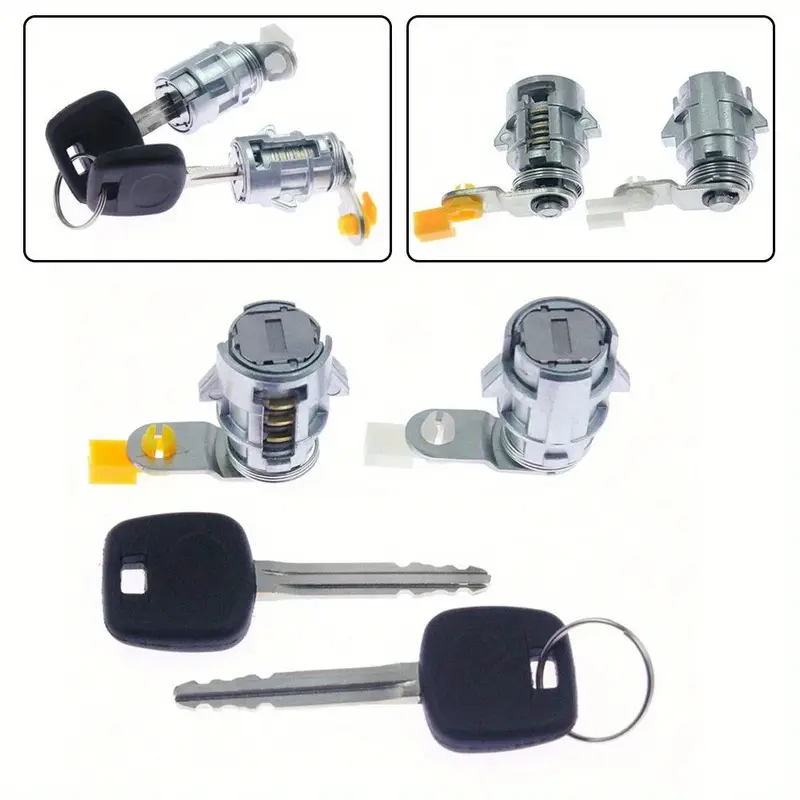 Set kunci silinder dan kunci Tumbler pintu kualitas tinggi untuk truk Pickup 4Runner 1989-1998