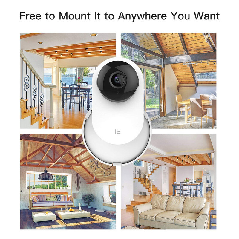 Supporto da parete per telecamera domestica YI 1080P supporto per staffa rotante a 360 gradi per telecamera di sicurezza domestica Yi/Mi per interni