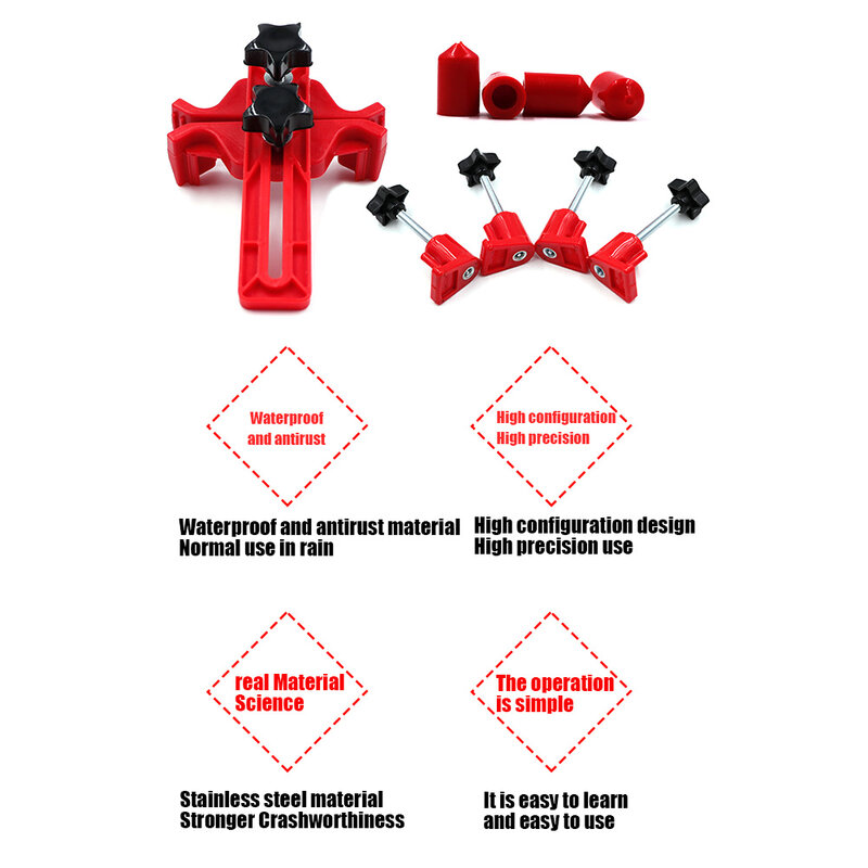 9Pcs Universal Camshaft Dual Cam Clamp Alignment Car Engine Timing Belt Fix Changer Gear Locking Tool Holder Lock Retainer