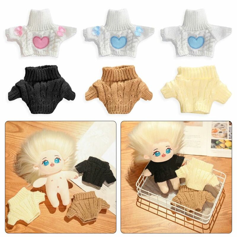 Sweater boneka musim dingin, sweater modis multigaya kualitas tinggi, mainan DIY 20cm, boneka katun/boneka idola
