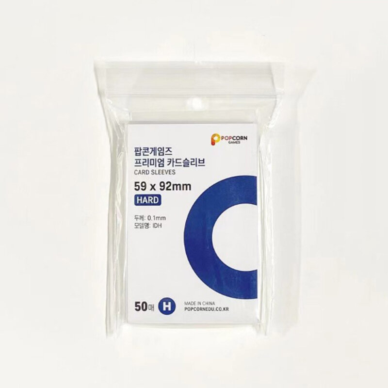 50pcs Korea Card Sleeves Clear Acid Free 3 Inch Photocard Holographic Protector Film Album Binder