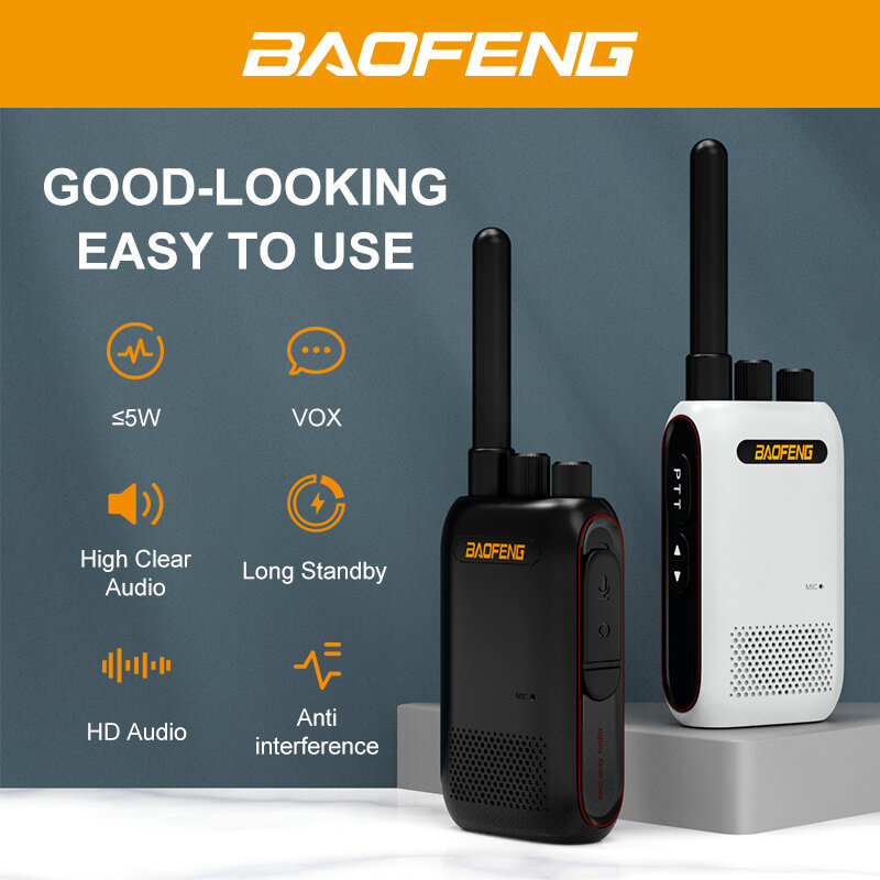 Baofeng – walkie-talkie radio double bande, 5W, 2022-BF-358 MHz, petit et Compact, Excellent toucher, nouveau, 400, 480