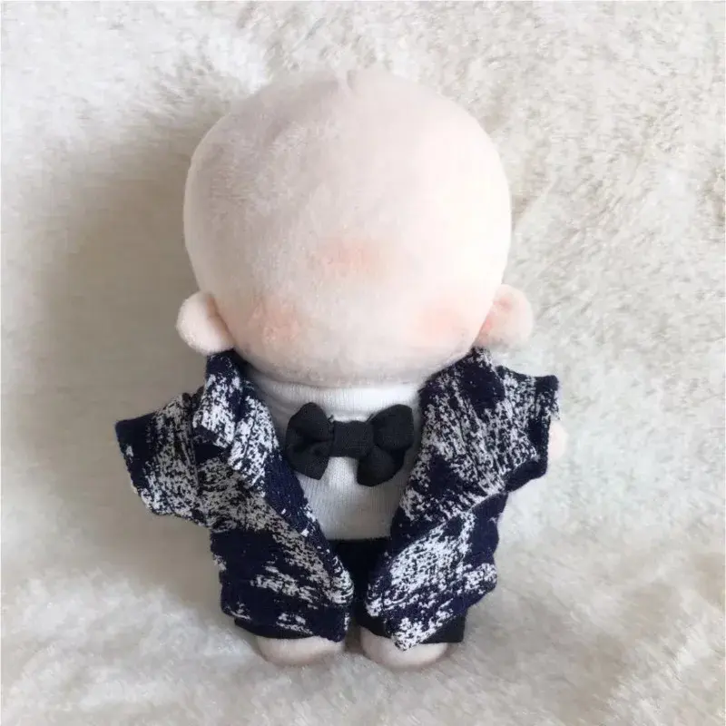 Hand-made 10cm Fat Body Doll Clothes Black Handsome Western Doll COS Clothing Set For Korean Popular Plush Doll Toy