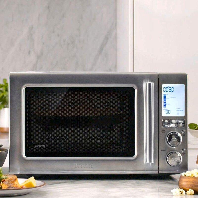 Breville Combi Wave 3-in-1 Microwave BMO870BSS, Brushed Stainless Steel
