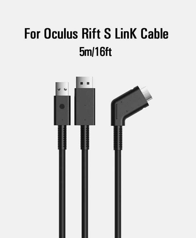 New Original Oculus Rift S Power Cord Cable VR Headset Wired Connect to PC 5M/16FT for VR Games