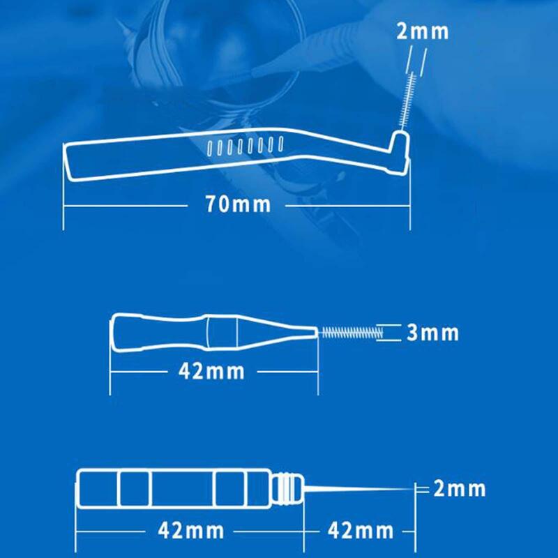 Kit per la pulizia dell'aerografo da 3 pezzi Mini Set di spazzole per la pulizia dell'aerografo detergente per spazzole d'aria per accessori per la pulizia della riparazione dell'aerografo