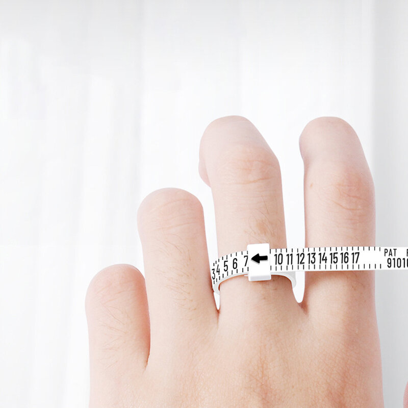 Misuratore ad anello misura strumento di dimensionamento dell'anello della bobina del dito UK/US/EU/JP misure delle dimensioni anello sizer Gauge Tools accessorio per gioielli più nuovo