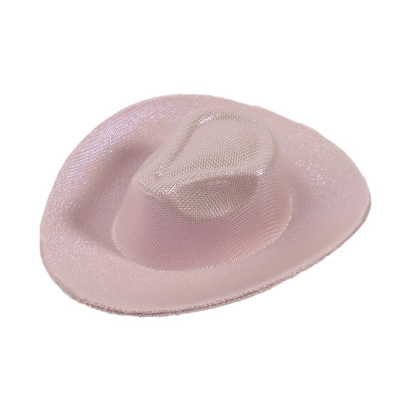 Mini NeonCowboy Hat Miniature Cowgirl Hat Dollhouse DiscoParty Supplies