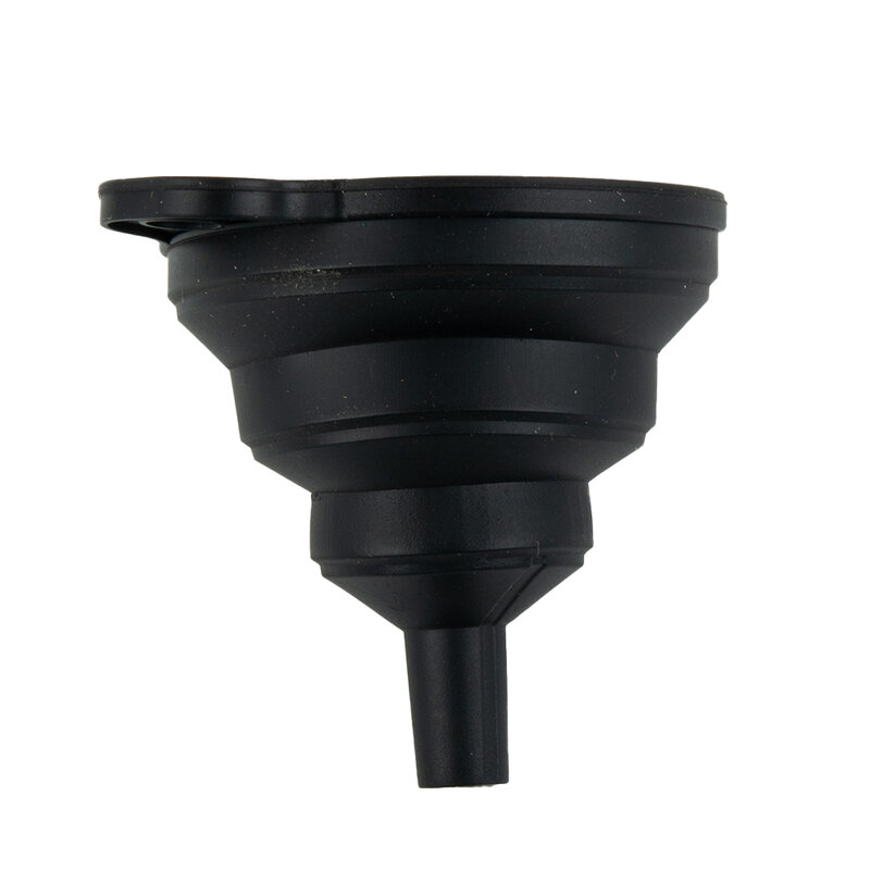 Car Funnel Collapsible Silicone Oil 12g Wash Coolant 7cmX6cm Black Filler Screen Silicone Supplies -20°C To 220°C