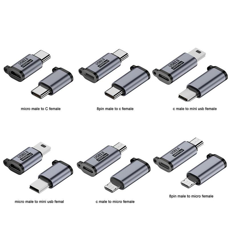 Adattatore USB di tipo C convertitori da tipo C a Micro USB maschio a USB C femmina per cavo dati caricabatterie Xiaomi Samsung adattatore USB C USBC