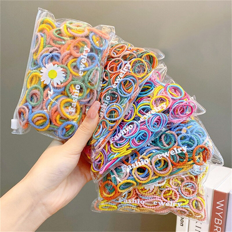 Tighten The Ponytail Bracket Cute Hairband Good Elasticity Colorful Hair Band Childrens Rubber Bands Hair Ropes/rubber Bands