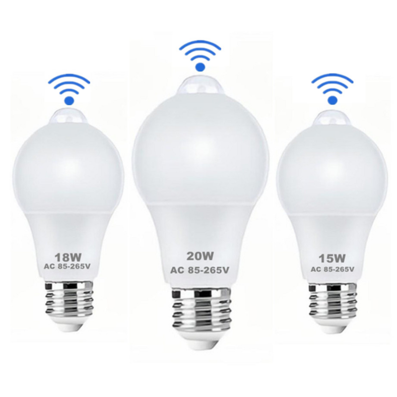 12W 15W 18W 20W E27 LED Motion Sensor Bulb LED lamp PIR Sensor Light Auto ON/OFF Night Light For Home Parking Lighting 110V/220V