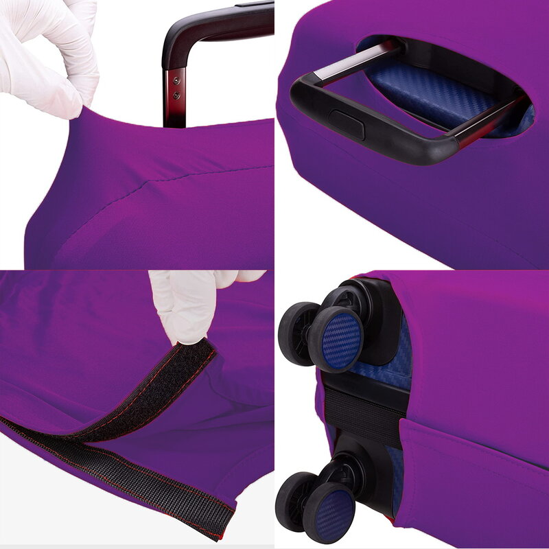Sarung koper perjalanan penutup debu sarung pelindung bagasi untuk 18-32 inci Aksesori Perjalanan pola seri kupu-kupu