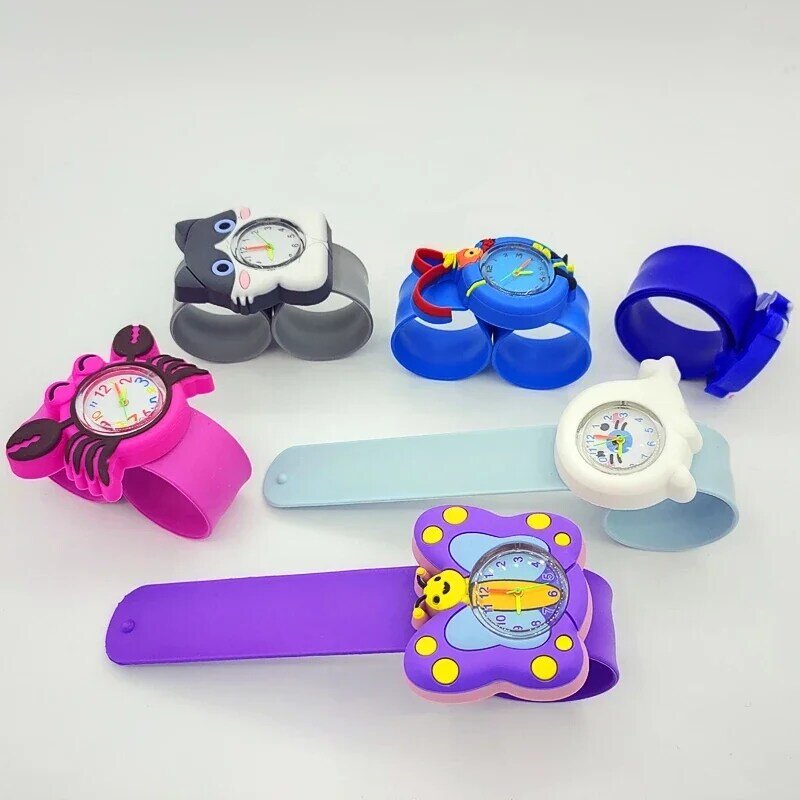 2022 nuovi bambini guardano Cartoon Cat/Monkey/Dolphin/Panda Toy orologi al quarzo per bambini Baby Unicorn Pony Watch Boy Girl regalo di compleanno