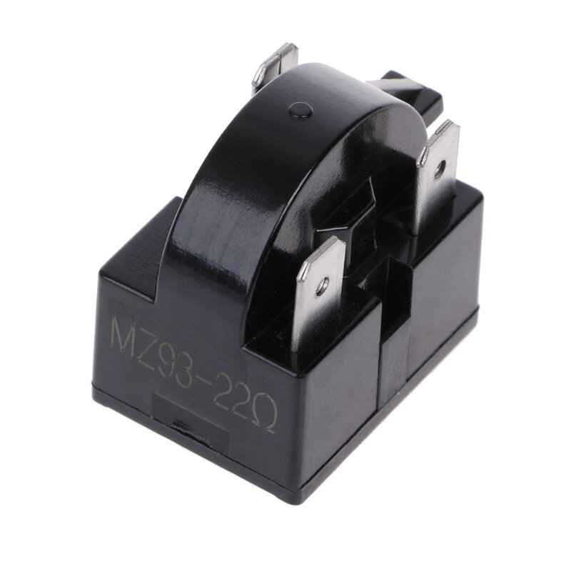 2-контактный 3-контактный 12 Ом 22 Ом пусковое реле PTC для холодильника, черное реле компрессора, защита для замены A6HB