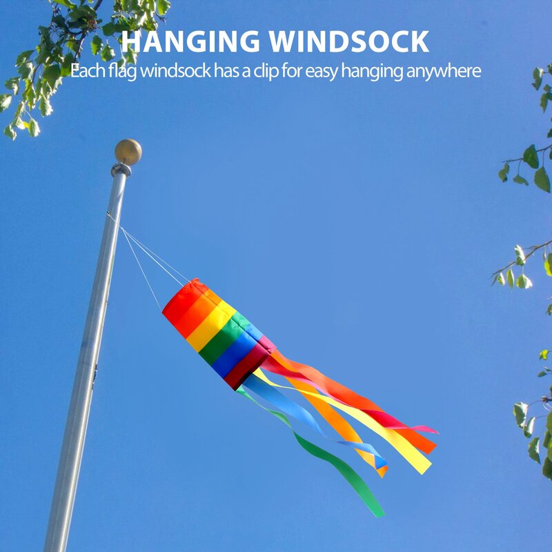 2-częściowa wiatrowskaz Kolorowa wisząca dekoracja Wiatrowskaz do zawieszania na zewnątrz
