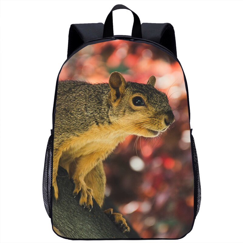 Funny Squirrel Backpack Children School Bag Cute Animal Print Teenager Casual Backpack Laptop Bag Woman Men Travel Rucksack