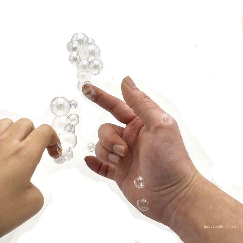 Juguete burbujas portátil Y4UD, juguete tubo para hacer burbujas para niños libre Won'for t Burst