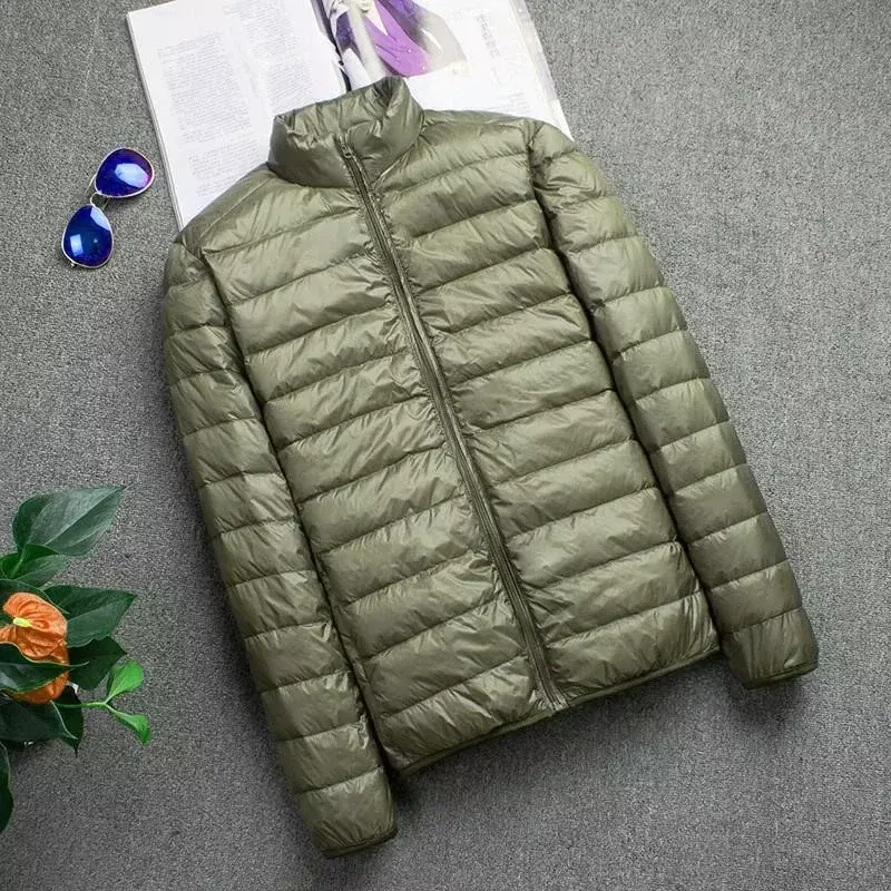 Down Jacket Men Coat Autumn Winter Spring Jackets for Warm Quilted Parka Men and Light Ultralight Hooded Casual Outerwear Coats