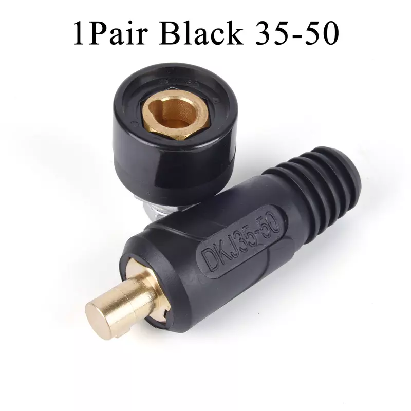 Quick Fitting Male Female Cable Fast Connector Socket Plug Adaptor DKJ 10-25 35-50 European Style Weld For Dinse