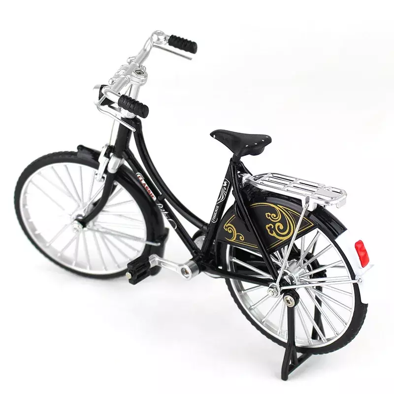 Modelo de bicicleta de montaña Retro 1:10, adorno de aleación nostálgico, colección de regalos para adultos