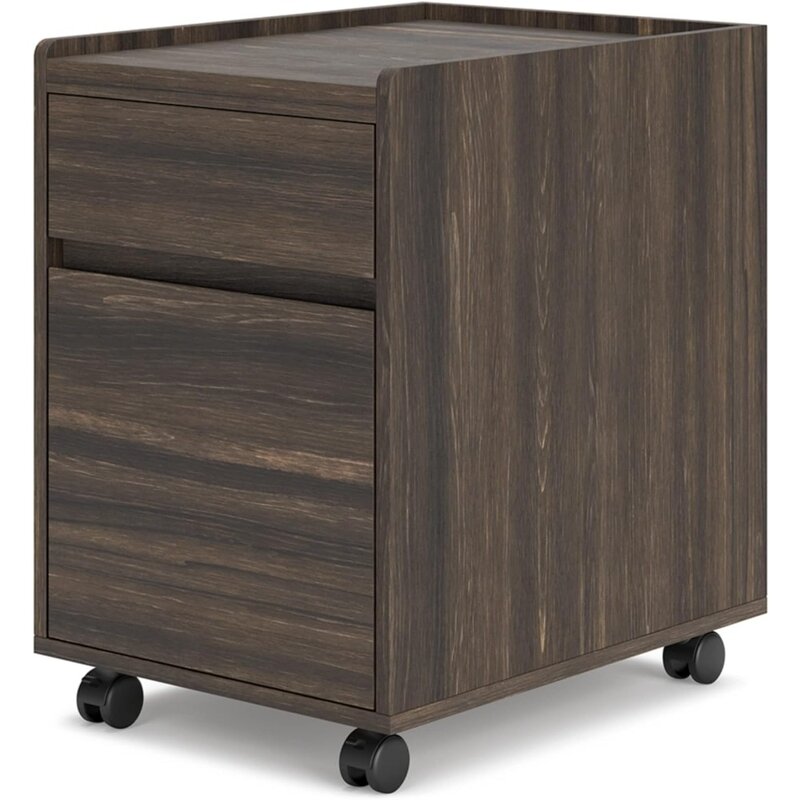 Zendex Contemporary File Cabinet With Utility Drawer Filing Cabinets Dark Brown Freight Free Storage Cabinet Furniture Office