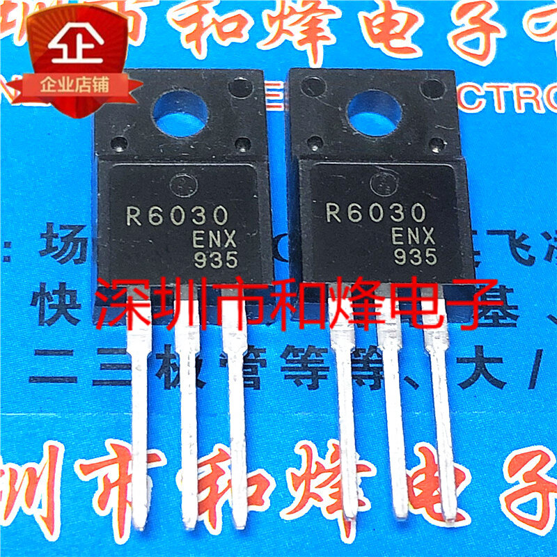 5PCS-10PCS R6030ENX  TO-220F 600V 30A   New and Original On stock