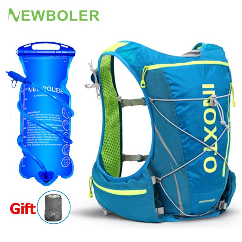 Newboler chạy Hydrating Vest Ba lô 8L, đi xe đạp Hydrating ba lô đi bộ đường dài Marathon Hydrating, với 2L túi nước