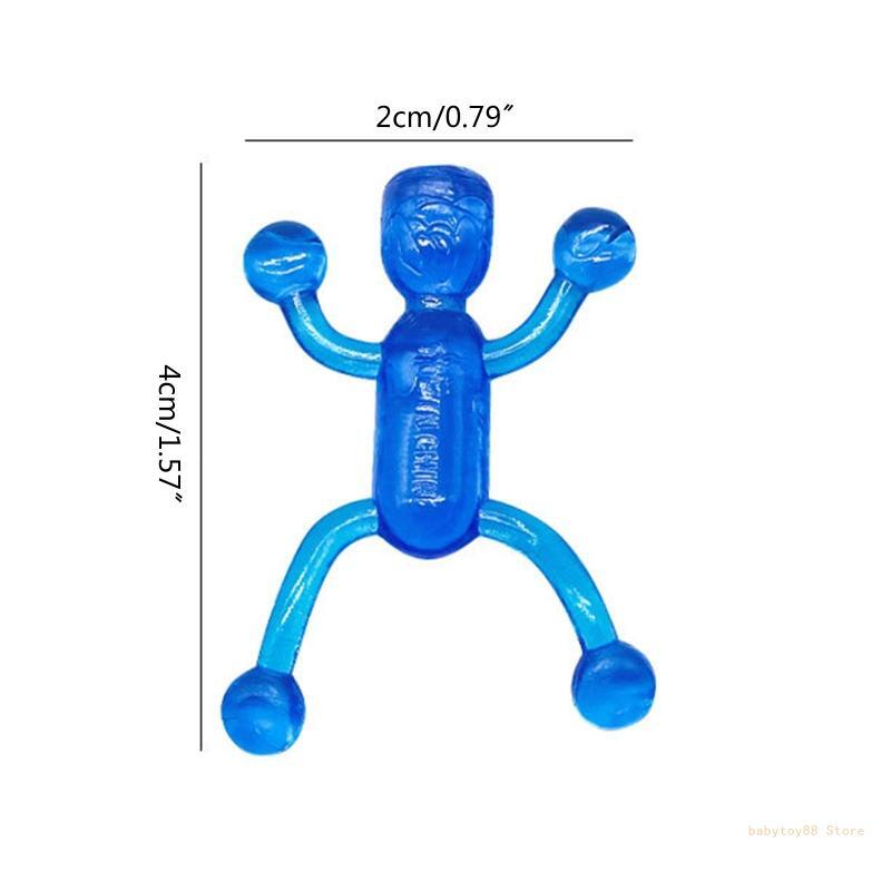 Y4UD Practical Climbing Little Man Stretchy Spoof Props Vent Toy for Parents Child