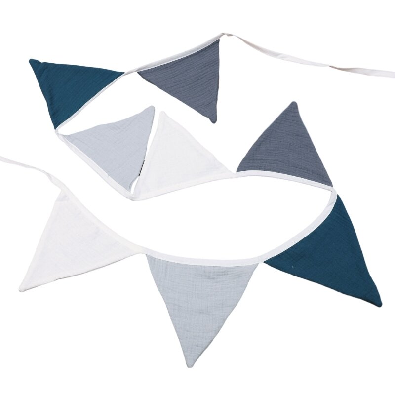 Y1UB – guirlande drapeau élégante pour bébé, banderole en coton pour décoration moderne chambre bébé