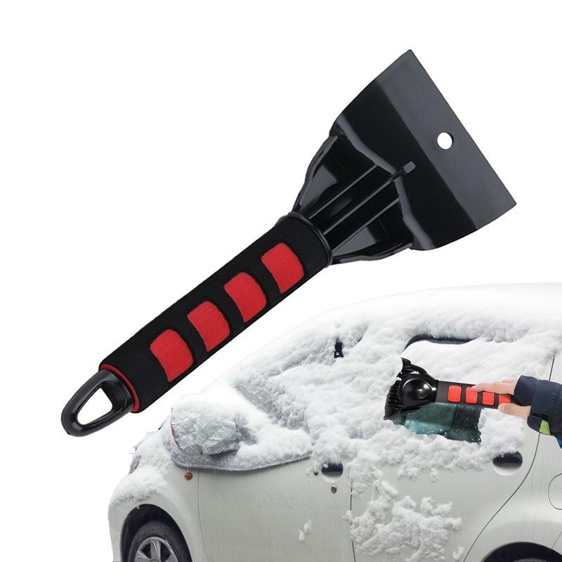 Szczotka do odśnieżania samochodu środek do czyszczenia lodu do samochodu z ergonomiczny uchwyt 2 w 1 czyszczenie samochodu niezbędne do Mini-Van wycieczki samochodami sportowymi