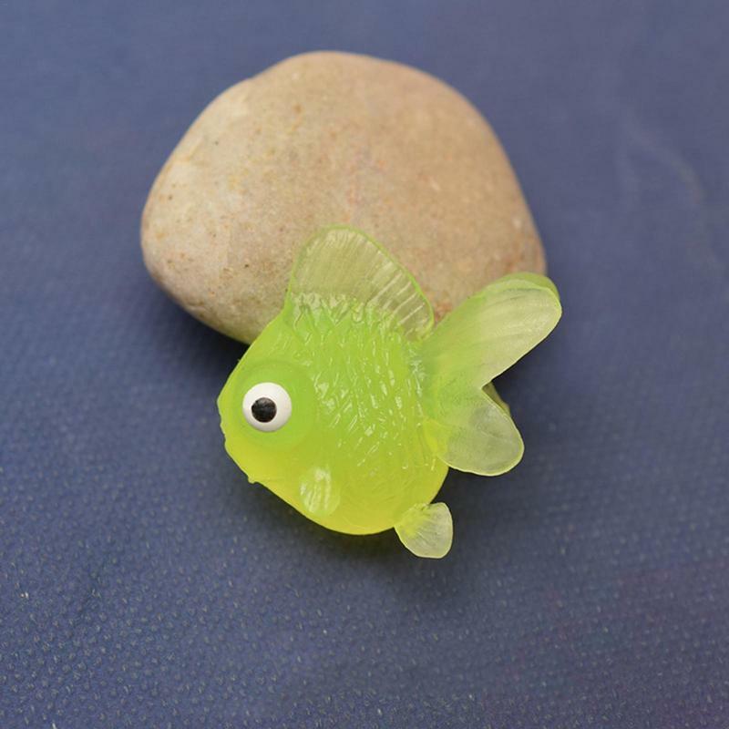 Sztuczne złote figurki miniaturowe rybki 10 szt. Realistyczne i interaktywne miniaturowe Model ryby do szkicowania akwarium