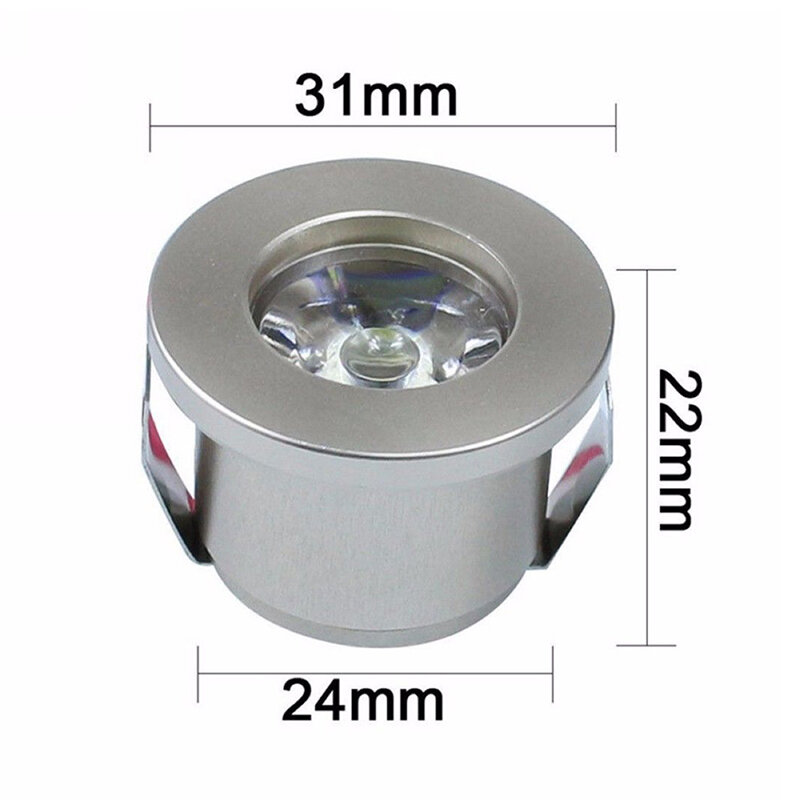 Lampu Sorot Mini tersembunyi 1-3 W, lampu langit-langit LED Downlight terpasang di langit-langit