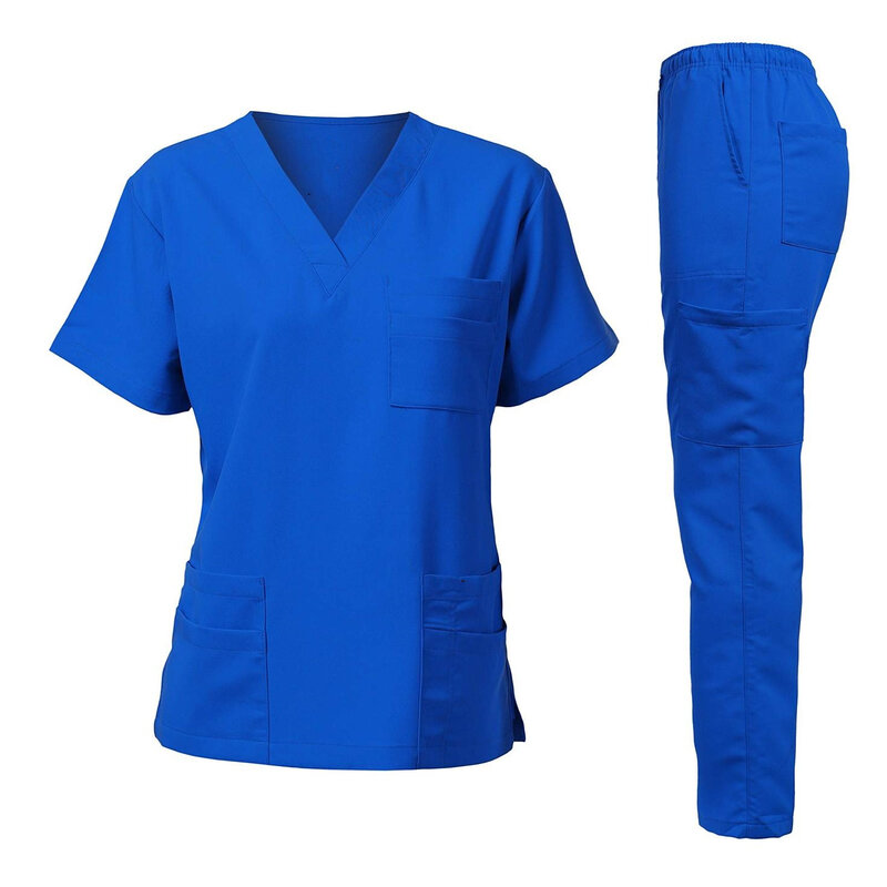 Uniforme de Enfermería de tela suave lavable antiarrugas para mujer, uniforme de Hospital, Tops médicos, Jogger, conjuntos de uniforme de enfermera