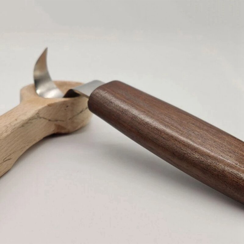 7 szt. Rzeźbienia w drewnie zestaw dłut stali narzędzia ręczne DIY + drewniane narzędzia do rzeźbienia rzemieślnicze są odpowiednie dla dorosłych i początkujących.